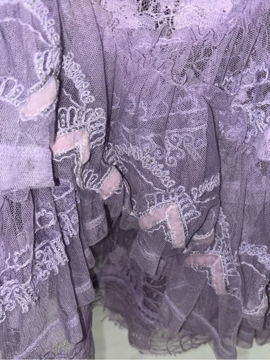 Free People In The Clouds top Lavender Lace Sz S - Picture 9 of 9